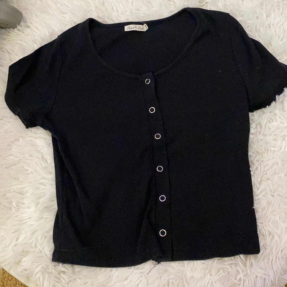 Black button shirt